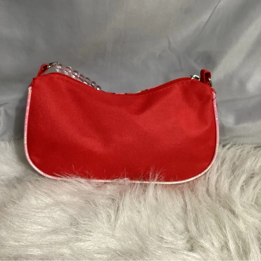 Disney Minnie Mouse Child’s Shoulder Handbag w/ Beaded Strap EUC